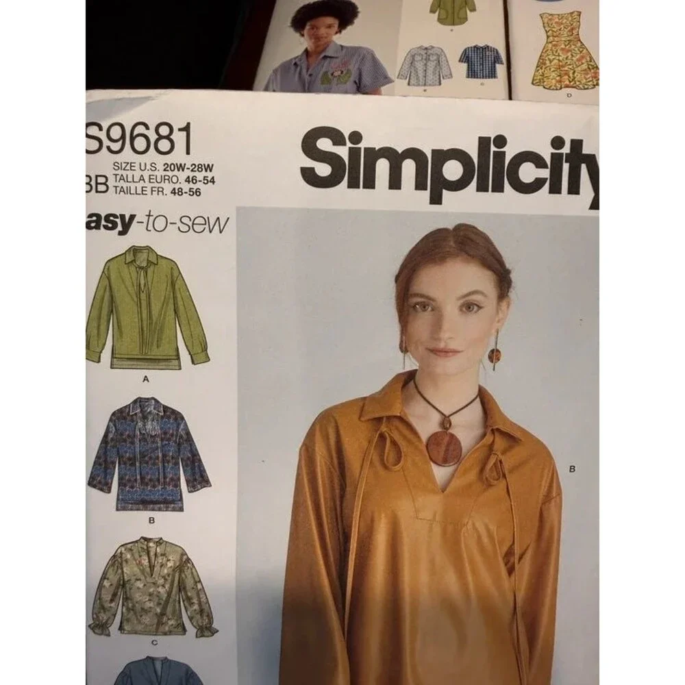 Lot of 6 Sewing Patterns Simplicity McCall's New Look Dresses Tops Aprons Bags
